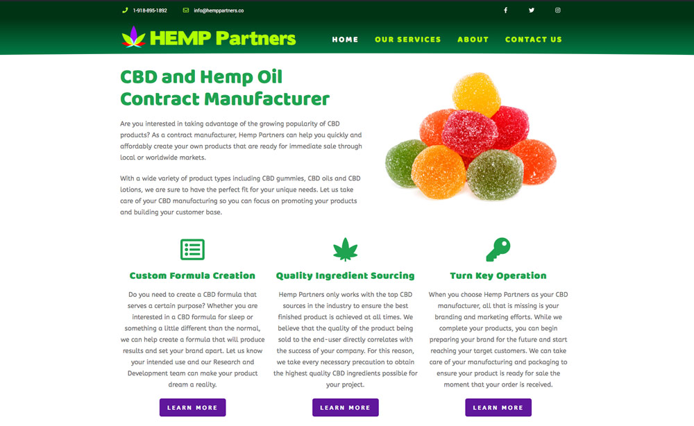 Hemp Partners Launches New CBD Website