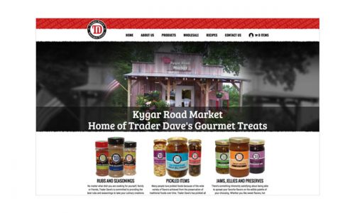 Kygar Road Market website design