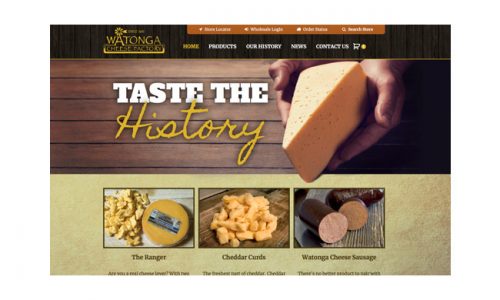 Watonga Cheese Factory Ecommerce Website